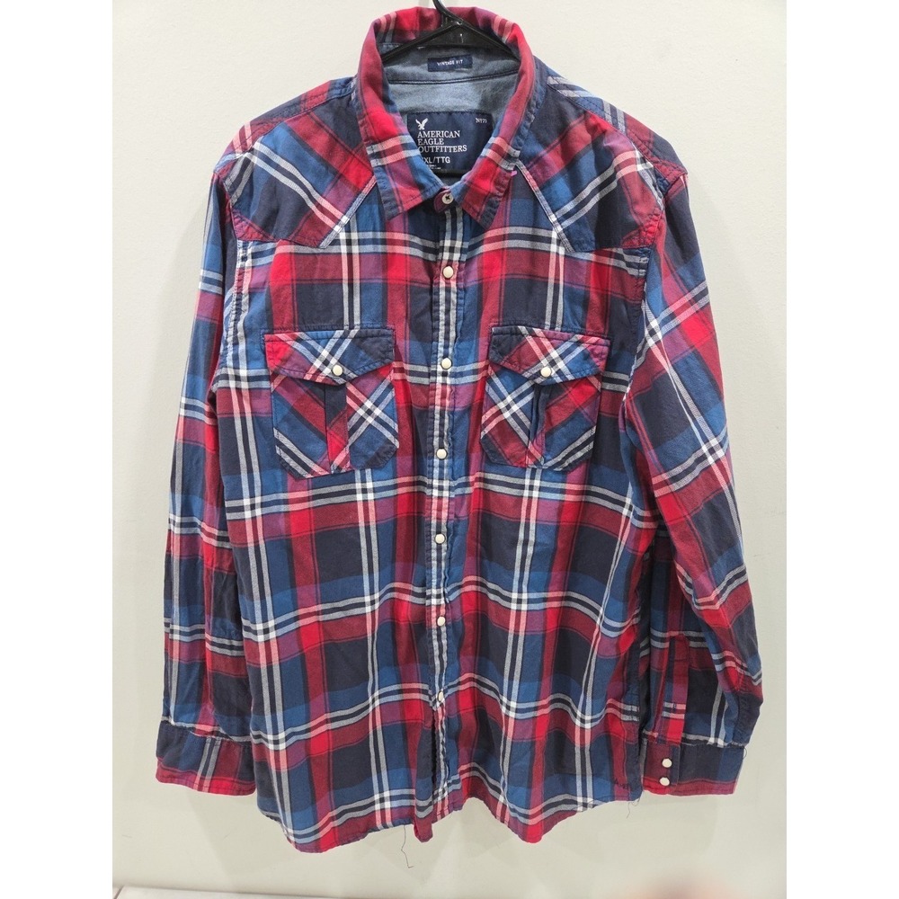 american eagle outfitters shirt long sleeve Sz XXL Nº77 Vintage Fit